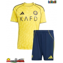 Camisa de Futebol Al-Nassr Cristiano Ronaldo #7 Equipamento Principal Infantil 2025-26 Manga Curta (+ Calças curtas)